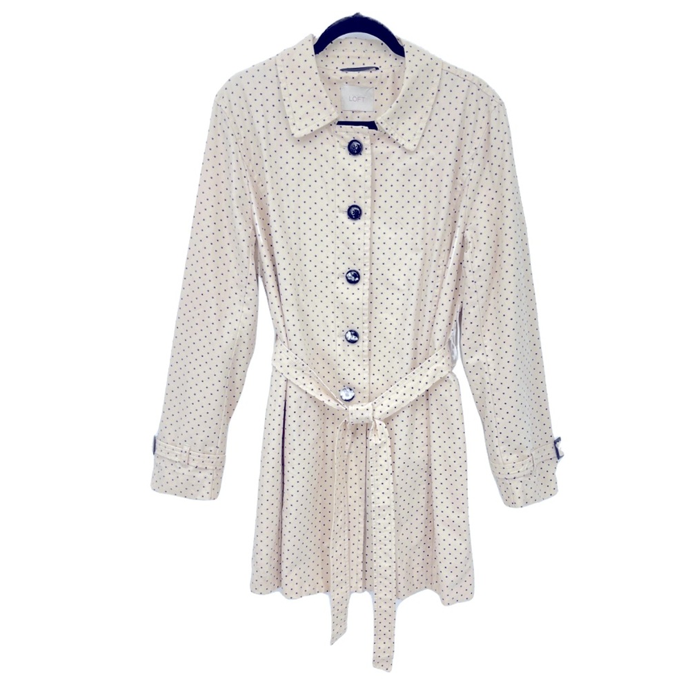 Anne Taylor Loft Star Trench Coat